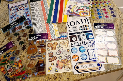 New scrapbook stickers lot of - new,