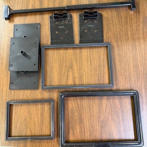Misc black plastic signs - misc.,